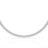 15.86 CT Round Brilliant Riviere Lab Diamond Necklace